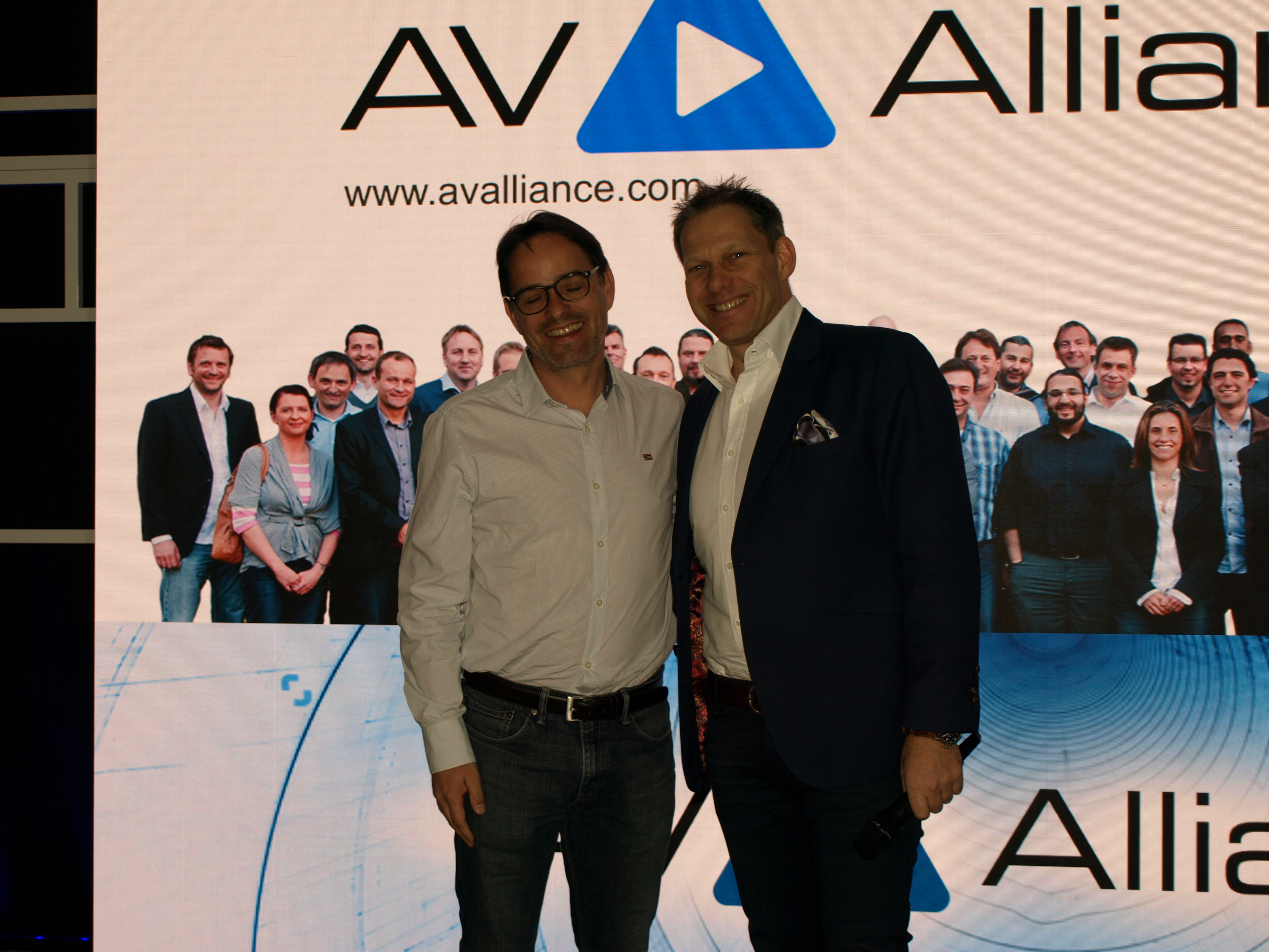 Peter Muller and Simon Ackermann at an AV Alliance event