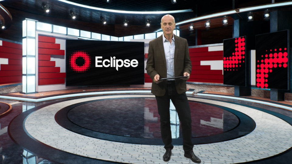 Eclipse owner and CEO Robin Purslow in the company's digital events studio environment