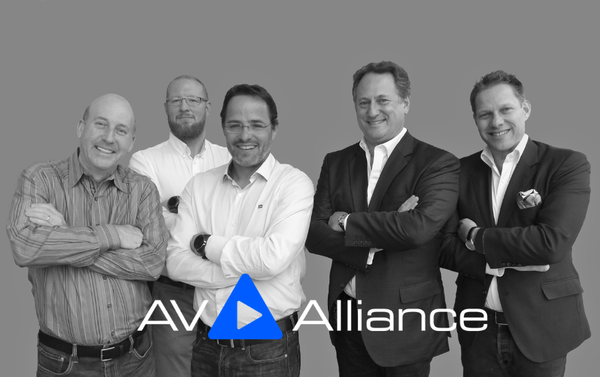 The Board of the AV Alliance, 2018 - Les Goldberg, Daniel Pycock, Simon Ackermann, Peter Worth, Peter Muller