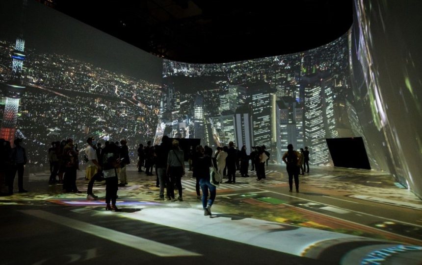 360° projection mapping by VIDELIO for the JAM Capsule